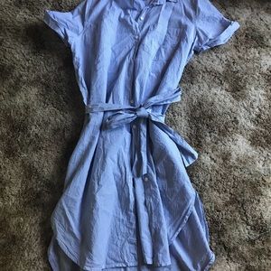 Button Down Tie Dress